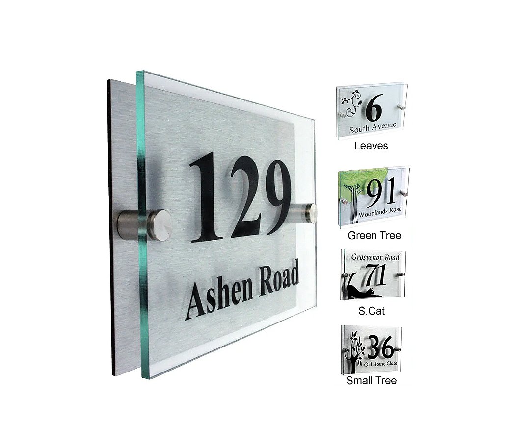 Acrylic House Number Plates