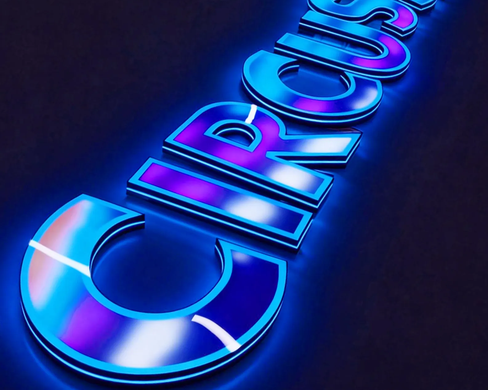 Iridescent Acrylic Channel Letters