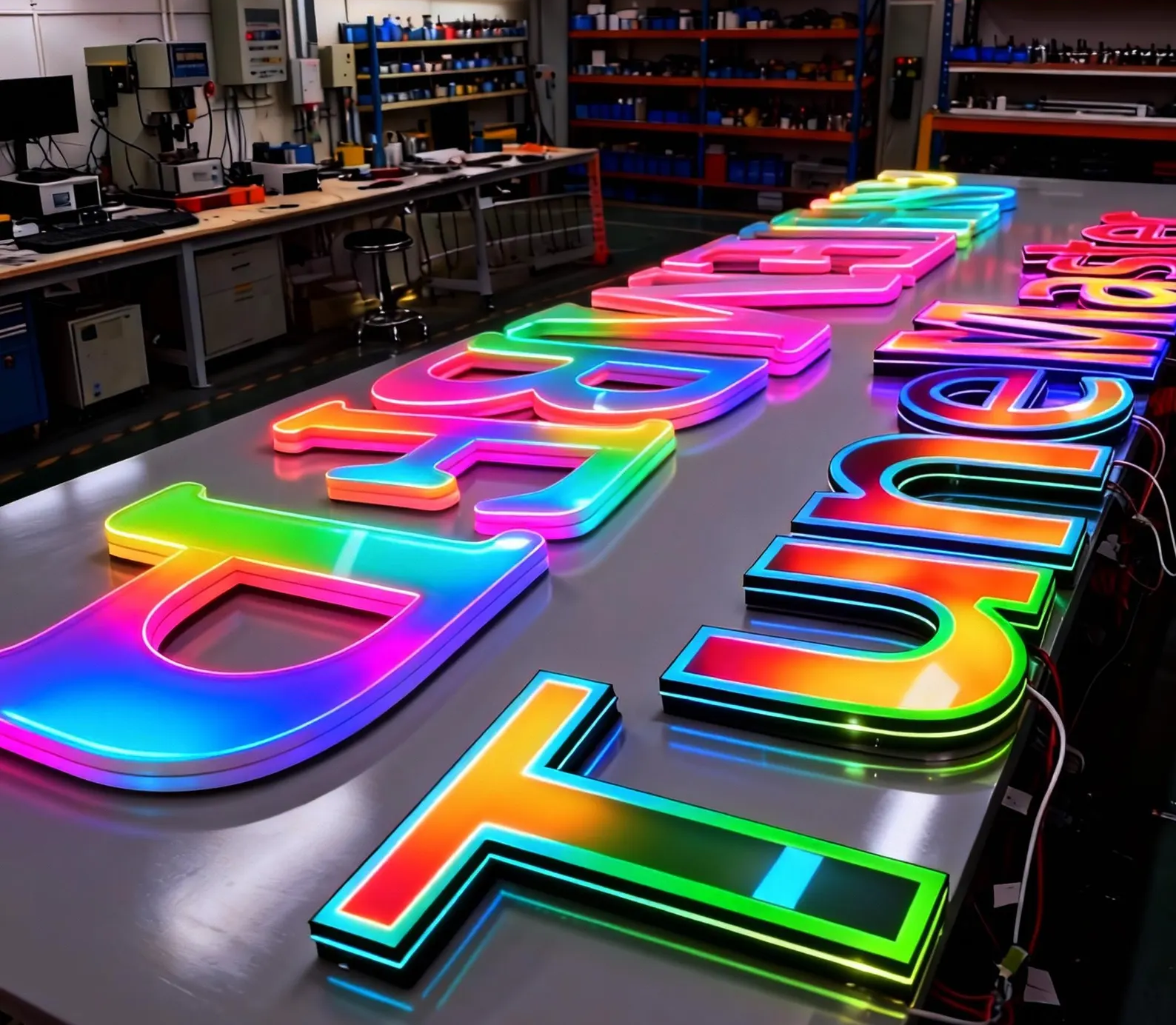Iridescent Luminous Channel Letters