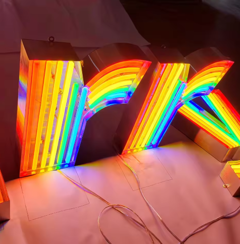 3D Layered Acrylic Neon Letter Sign