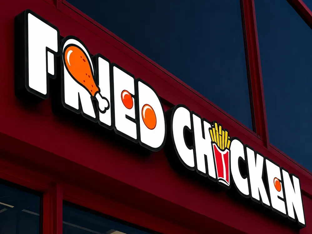 Galvanized Sheet with Acrylic Front-lit Letters