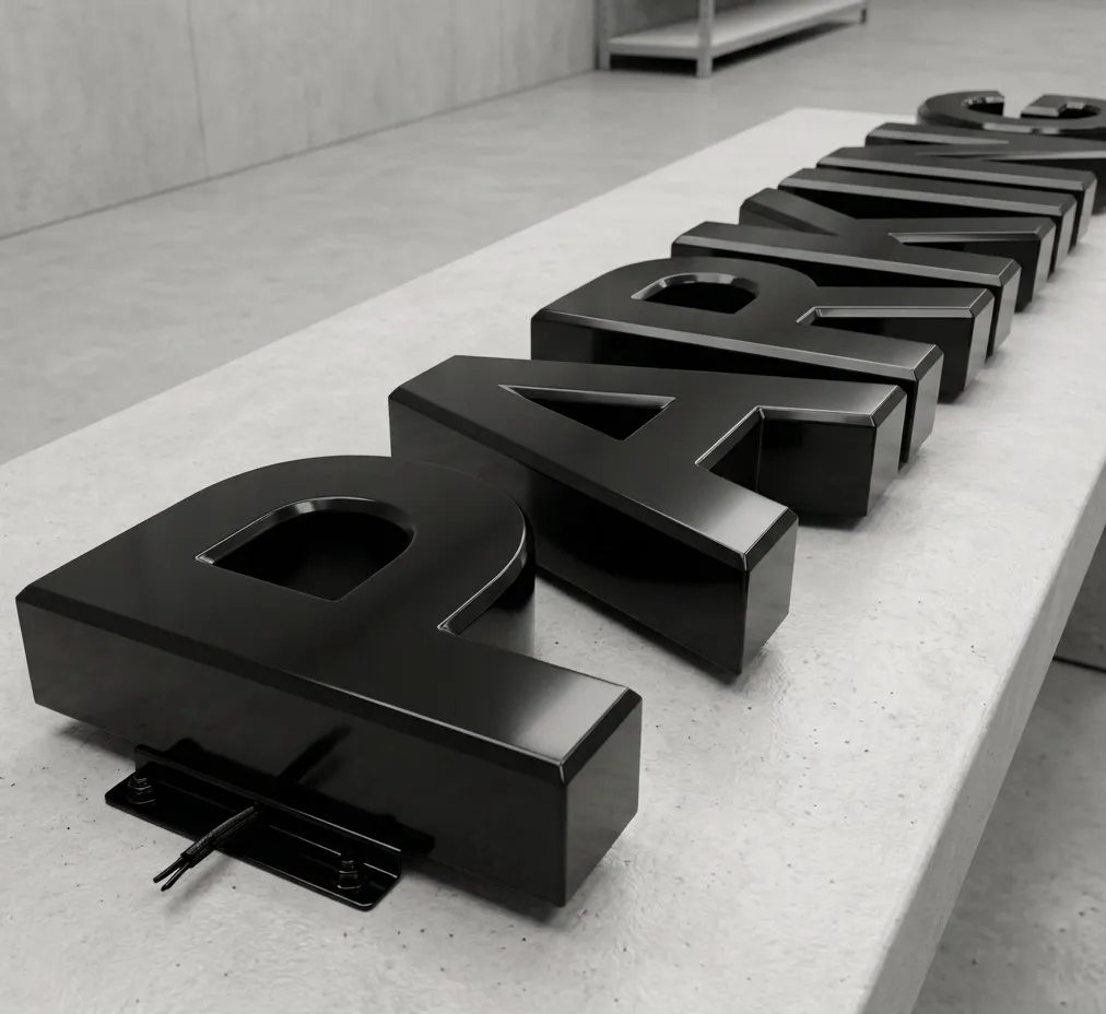 non illuminated signage
