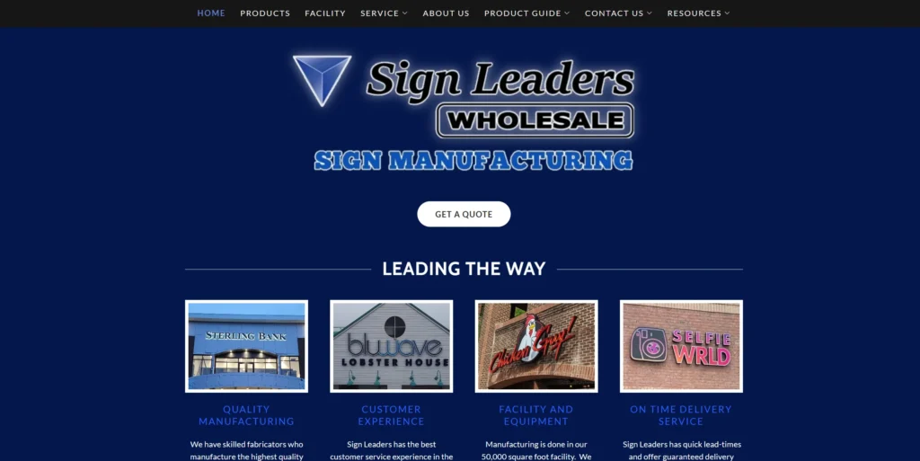 Sign Leaders