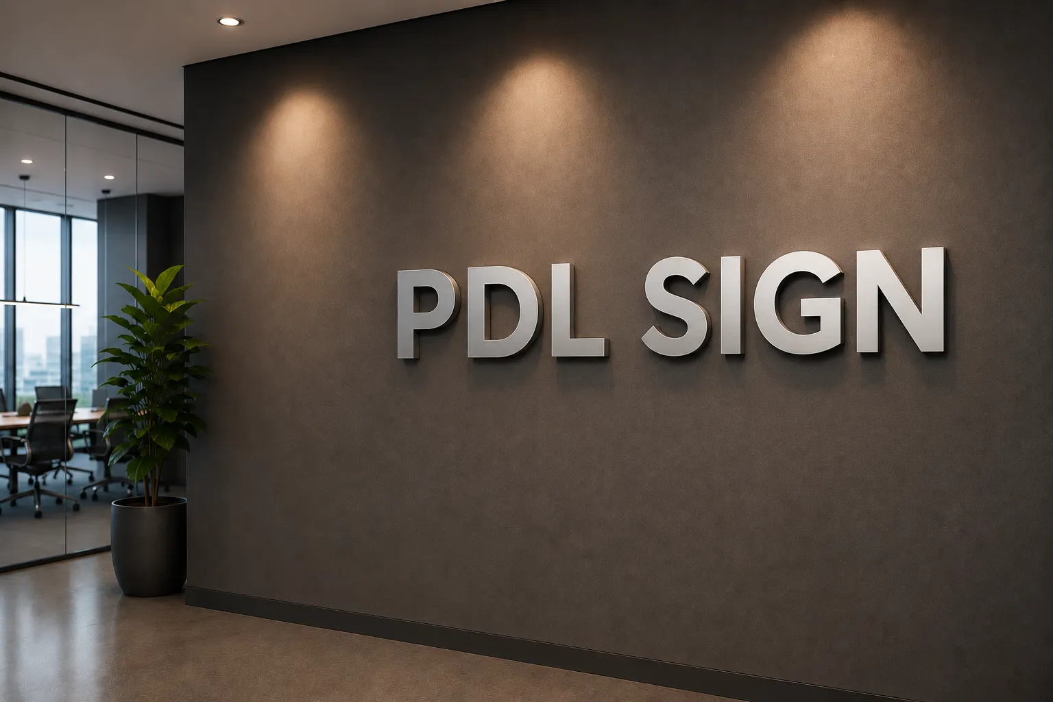 Recessed Face Non-Illuminated Channel Letters