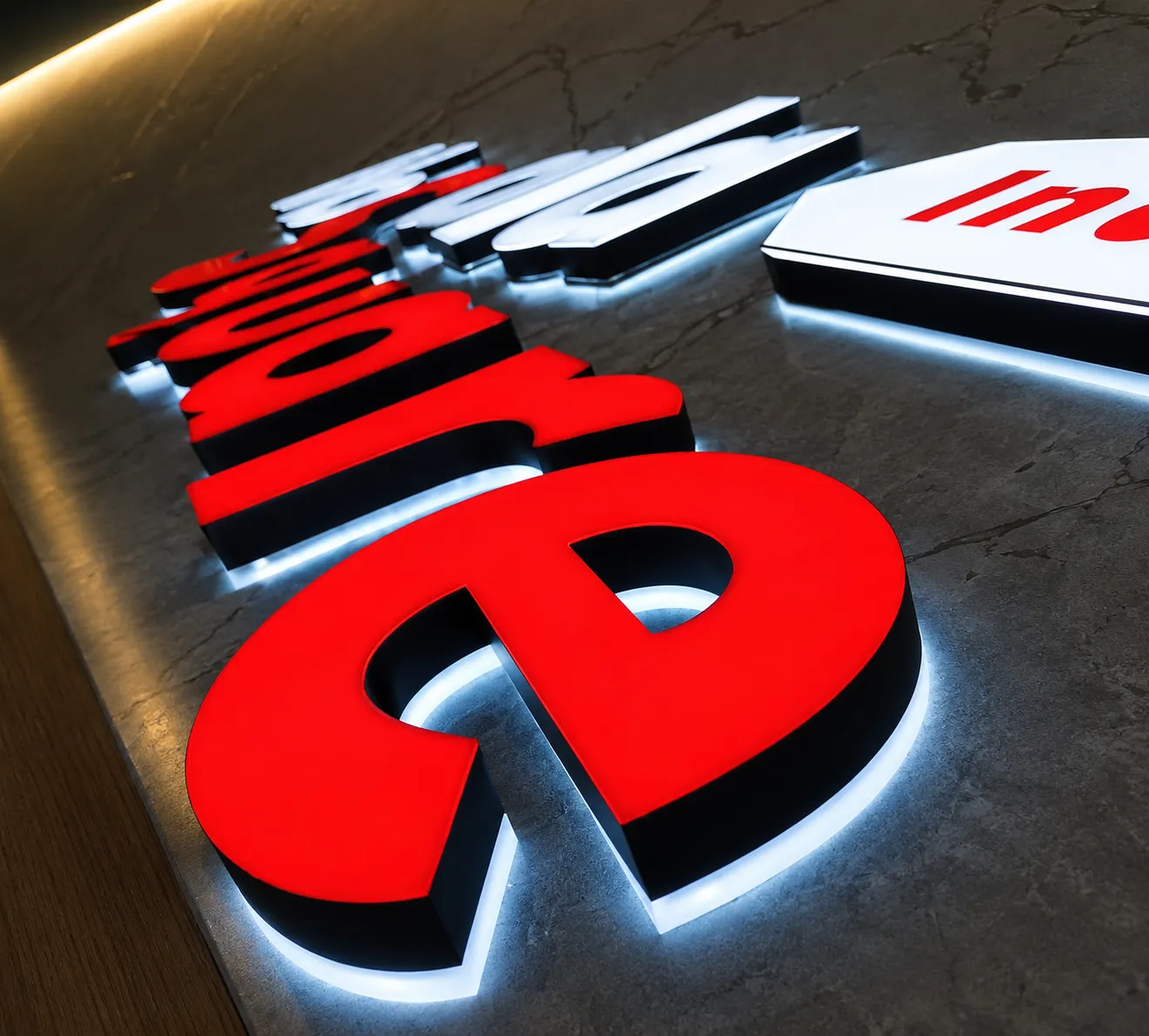 Dual Lit Channel Letters