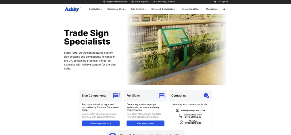 Ashby Trade Sign Supplies