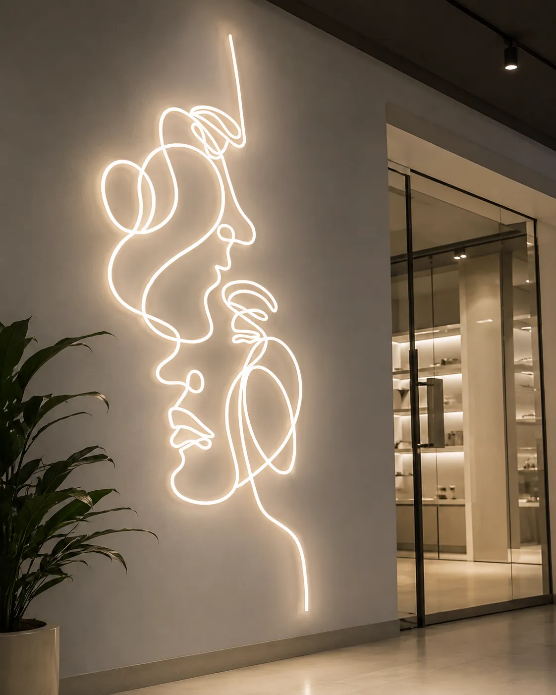 Minimal Line Art Neon Signs