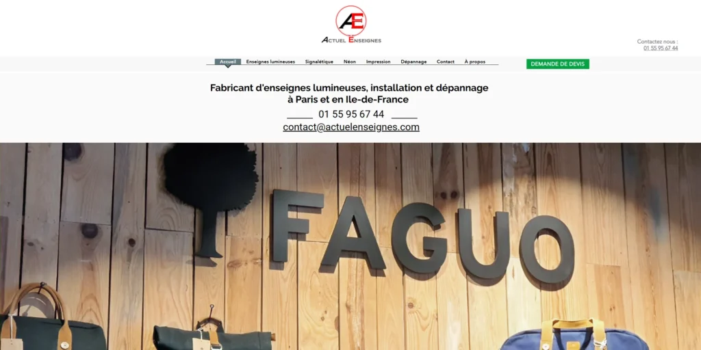 Actuel Enseignes