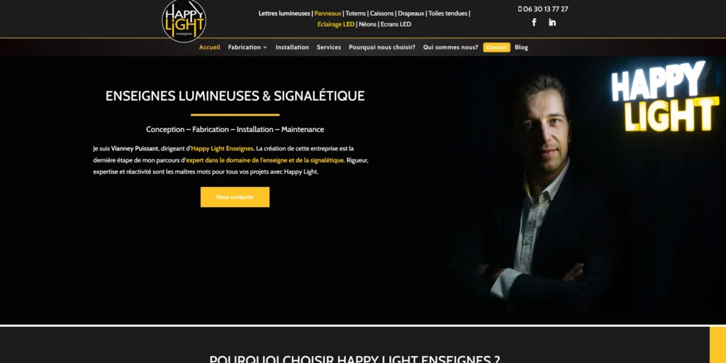 HAPPY LIGHT ENSEIGNES