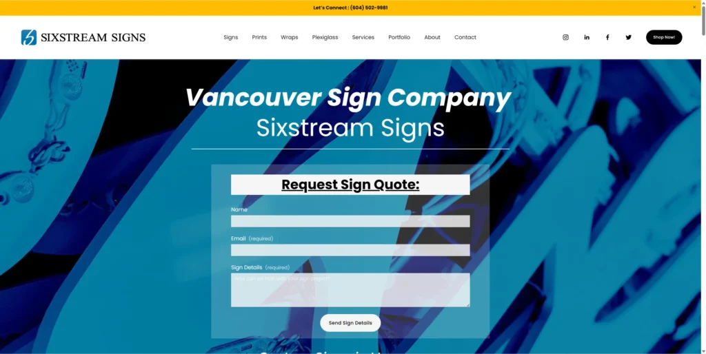 Sixstream Signs