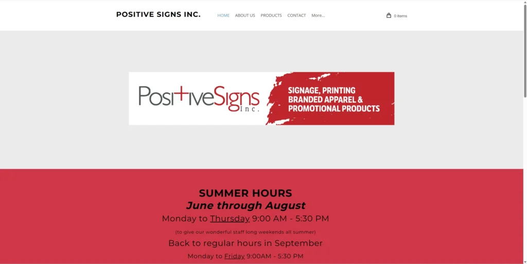 Positive Signs Inc.