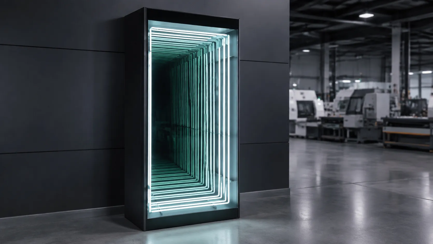 Freestanding 3D Infinity Mirror Cabinet