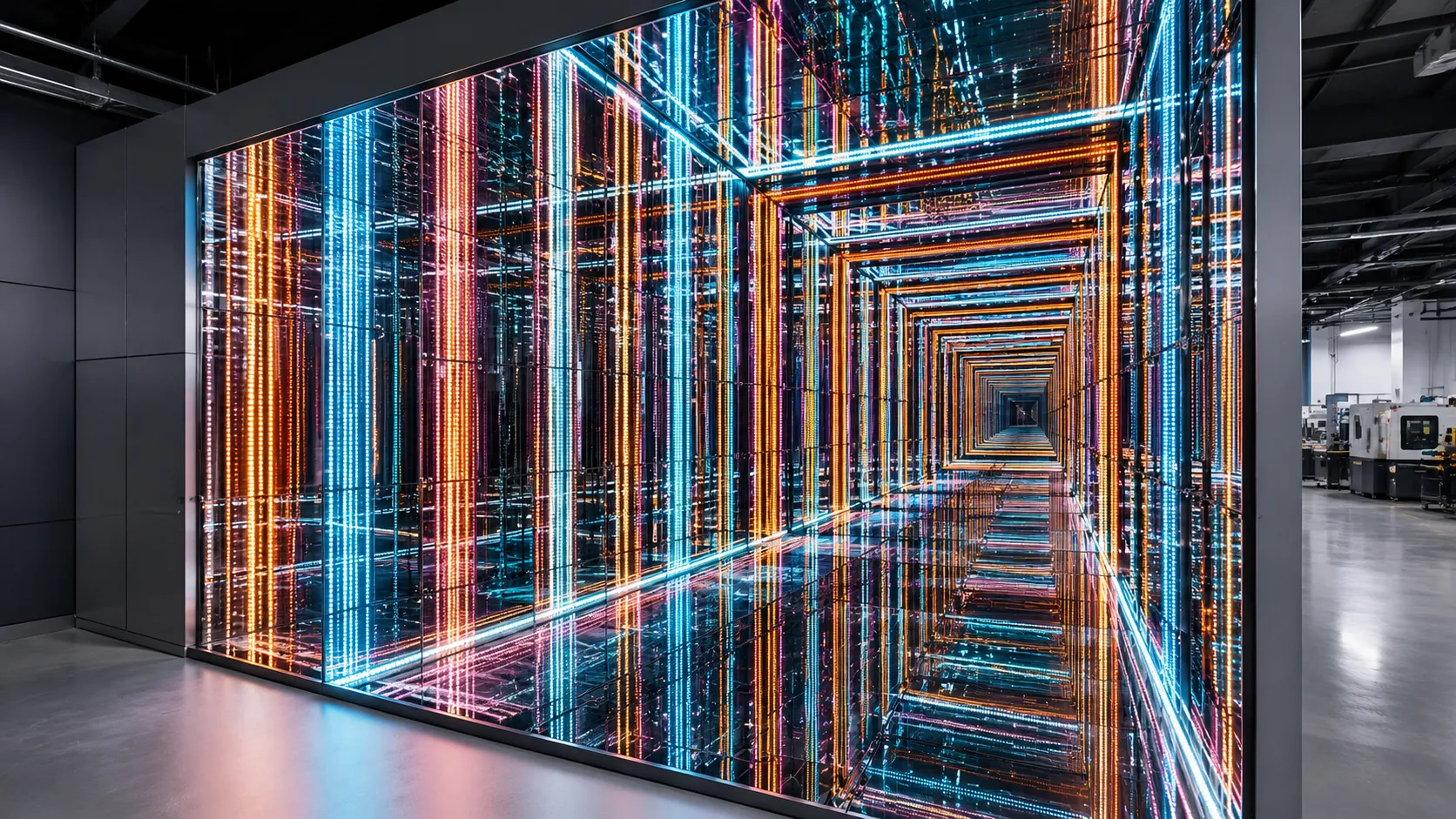 Full-Size Infinity Mirror Tunnel Room