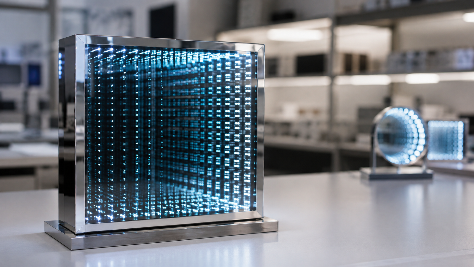 Tabletop LED Infinity Mirror Light