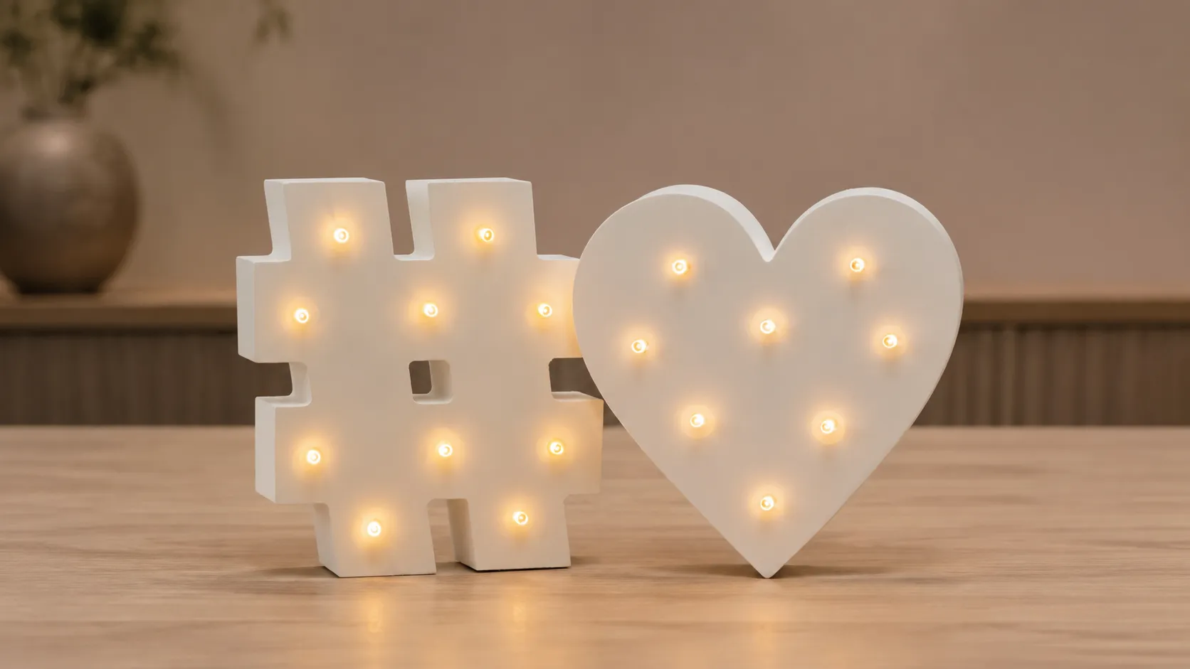 Tabletop Mini Marquee Letters