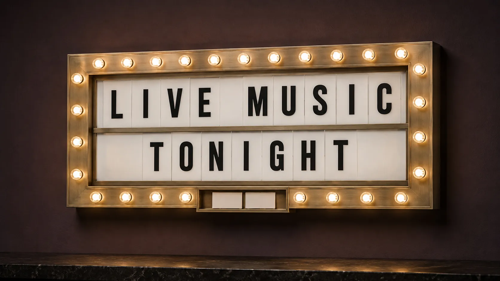 Interchangeable Marquee Message Board