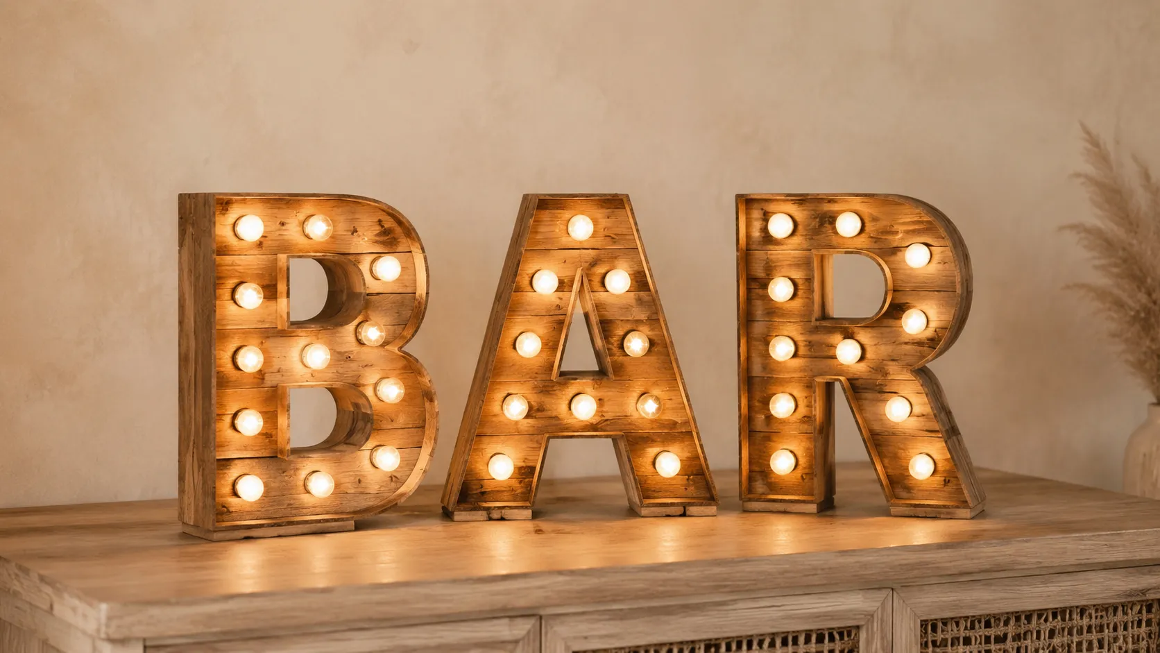 Wood Marquee Letters