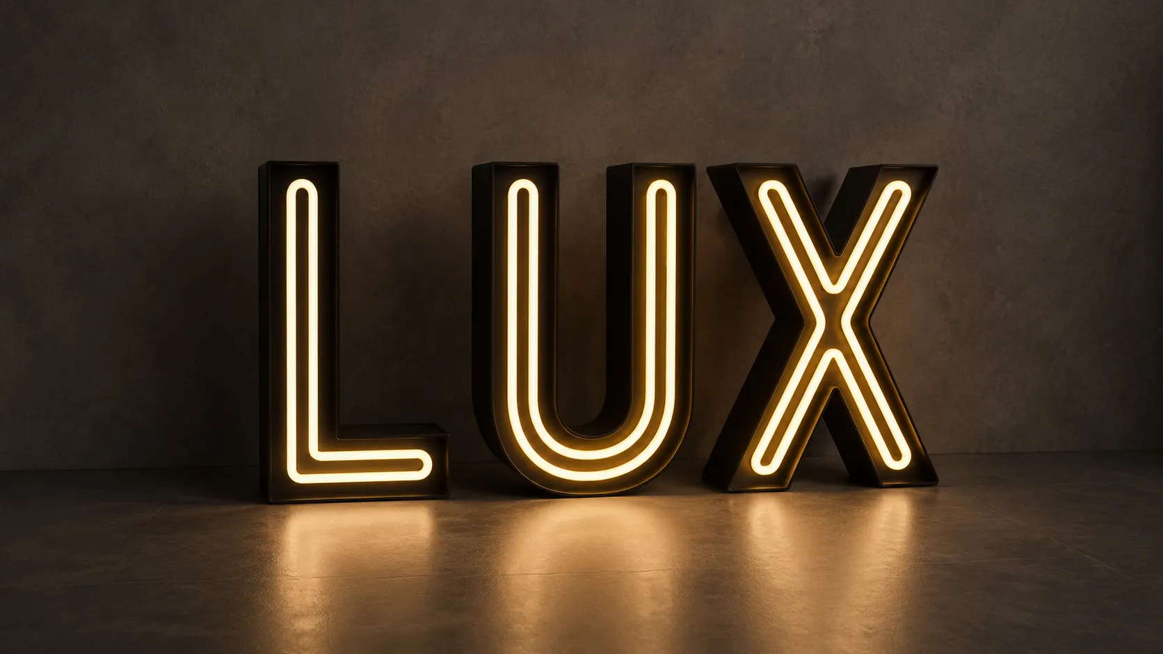 Neon Flex Marquee Letters
