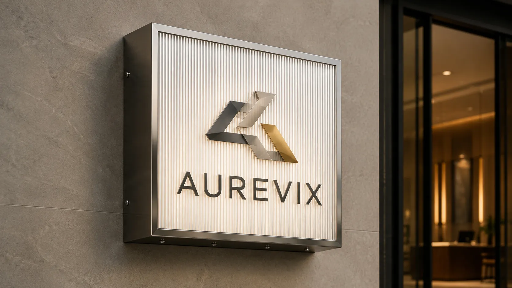 Stainless-steel Cabinet Sign Housing