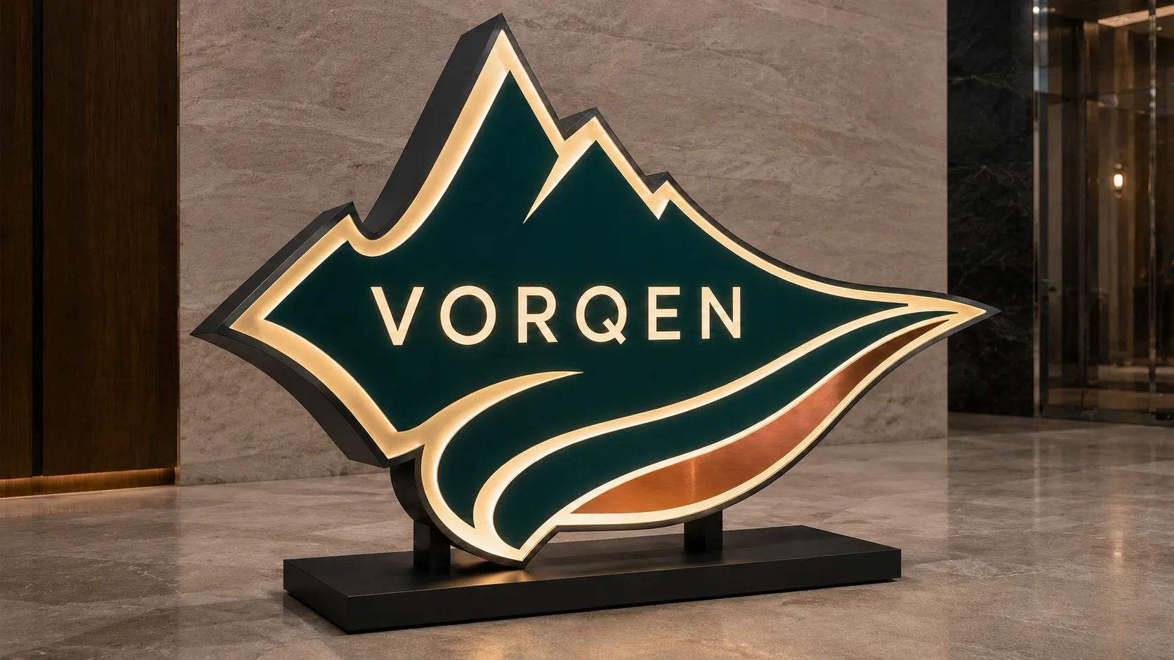 Custom-shaped Cabinet Sign