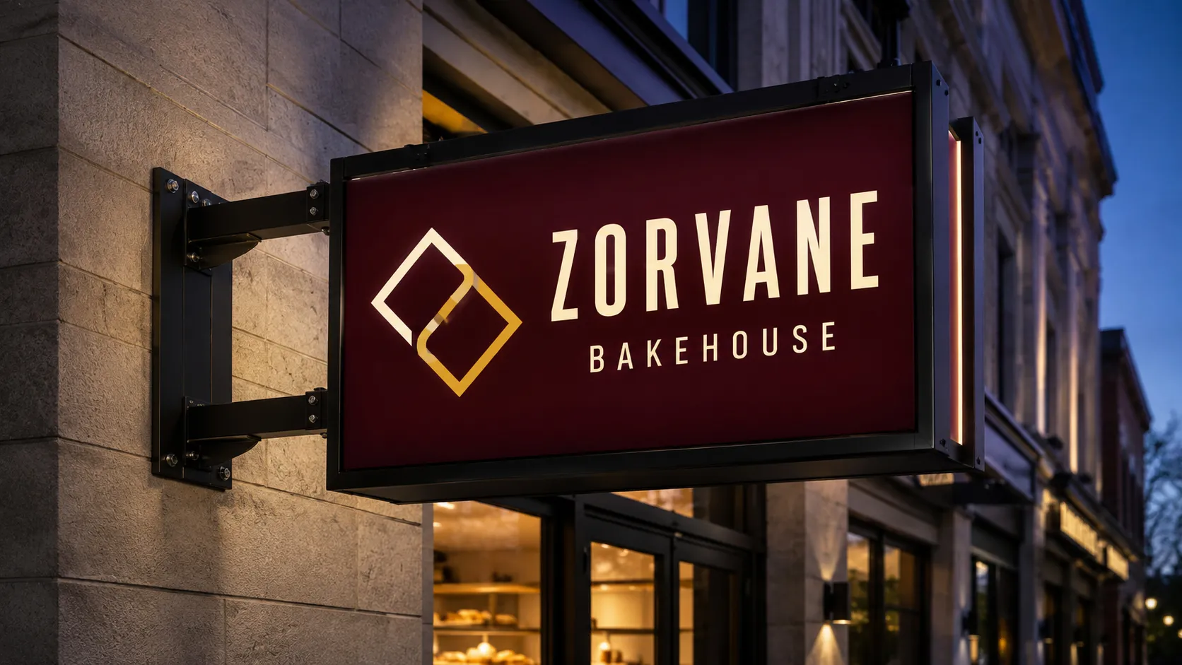 Double-sided Cabinet Sign