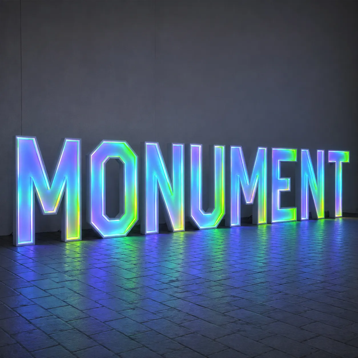 Polycarbonate face for RGB front lit signs