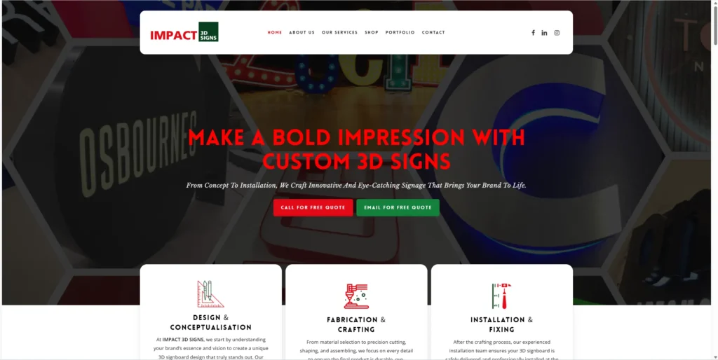 Impact 3D Signs