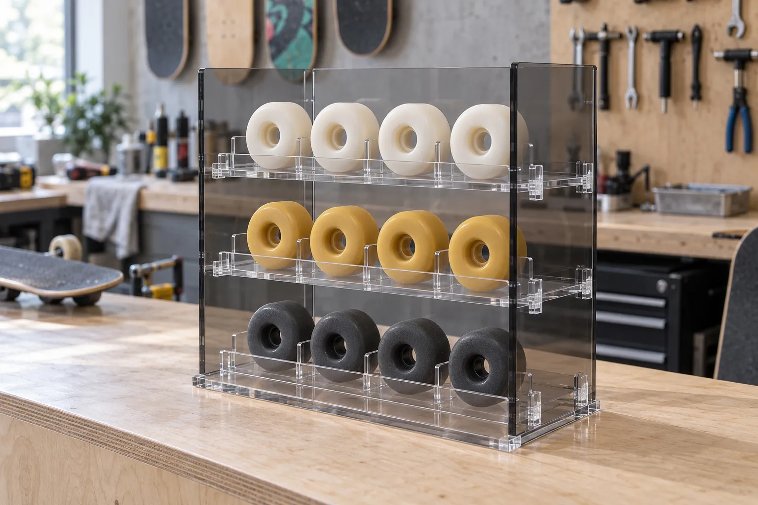 Slot-and-Tab Plexiglass Display