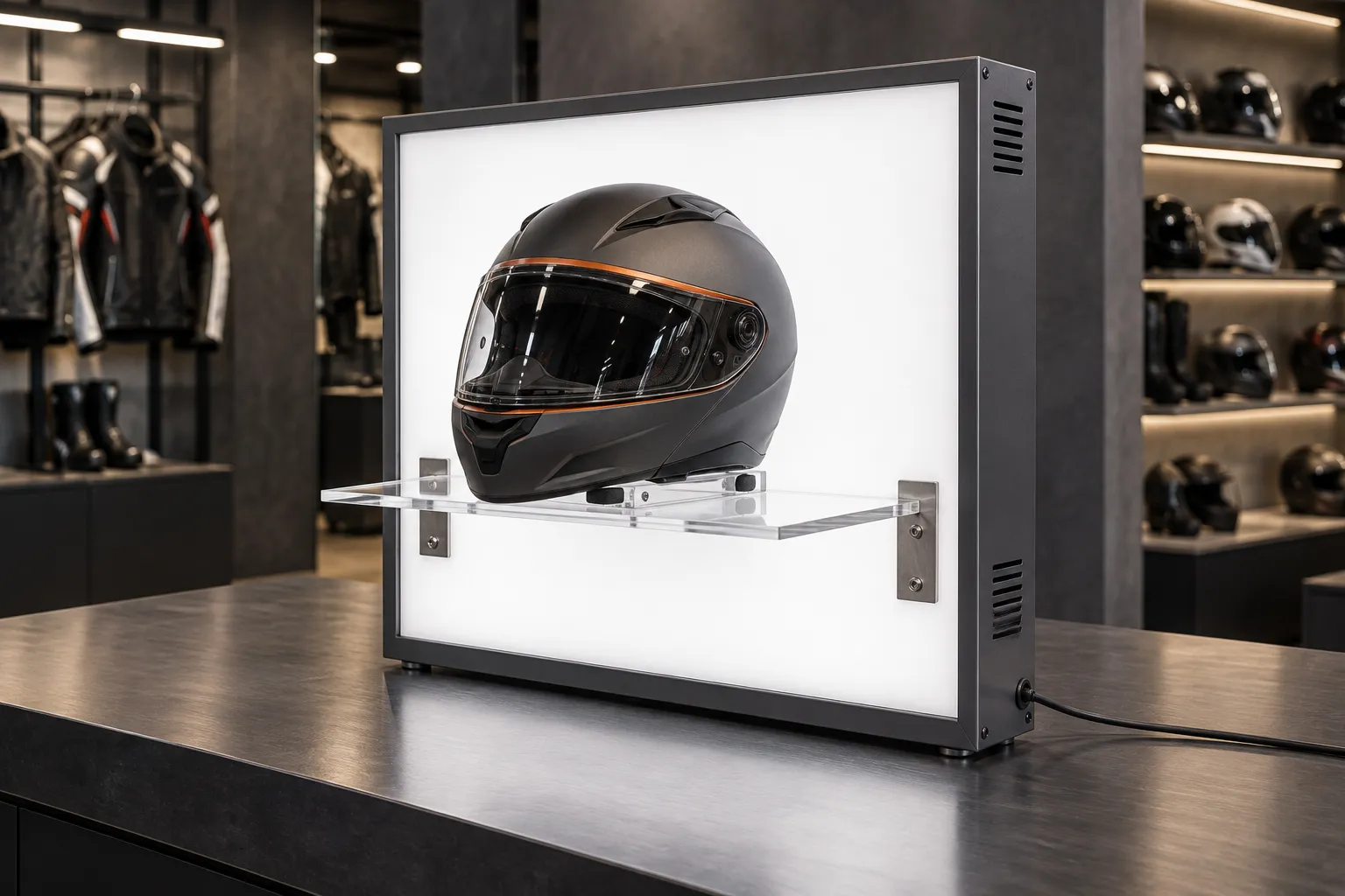 Backlit Plexiglass Display