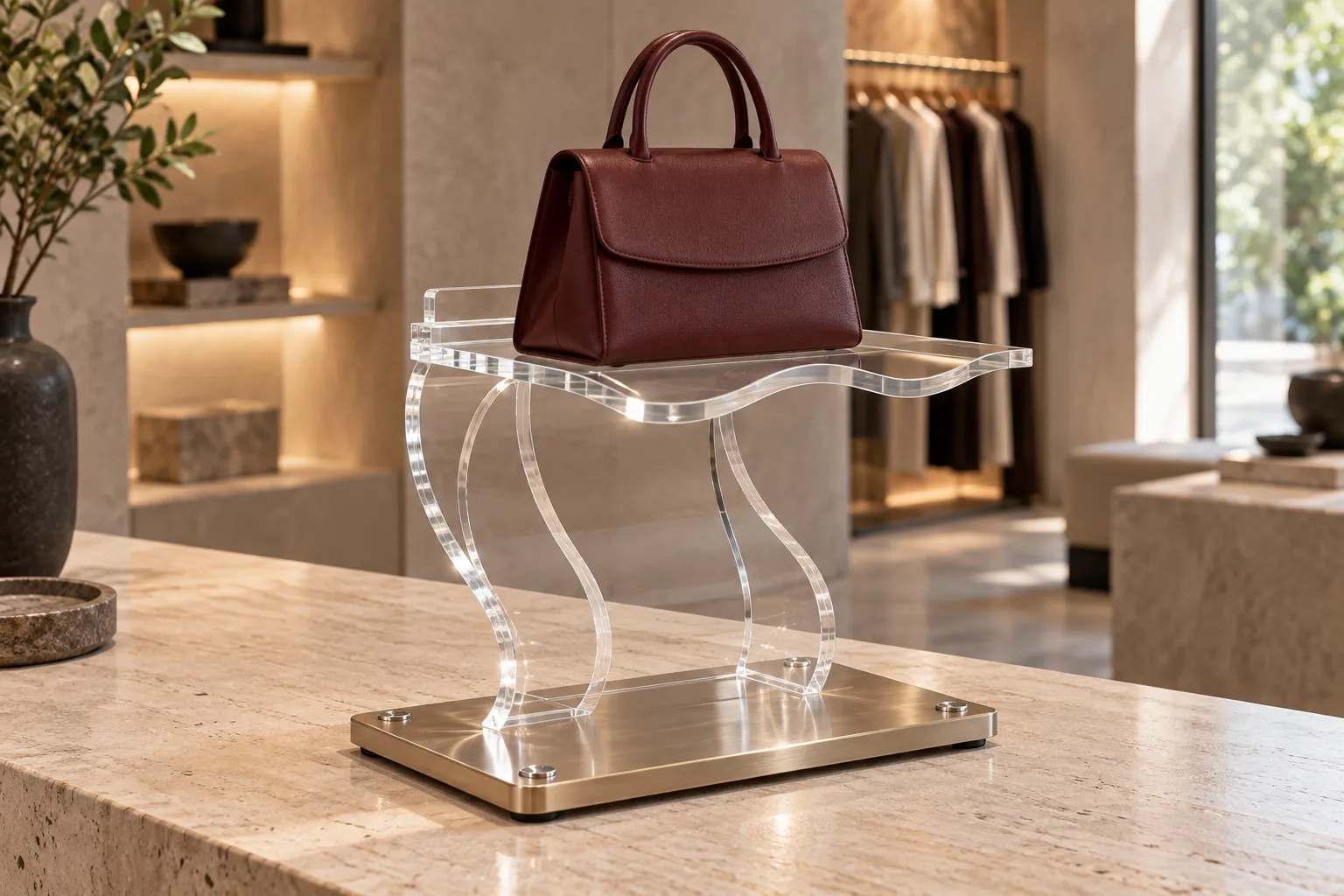 Custom-Shaped Plexiglass Display