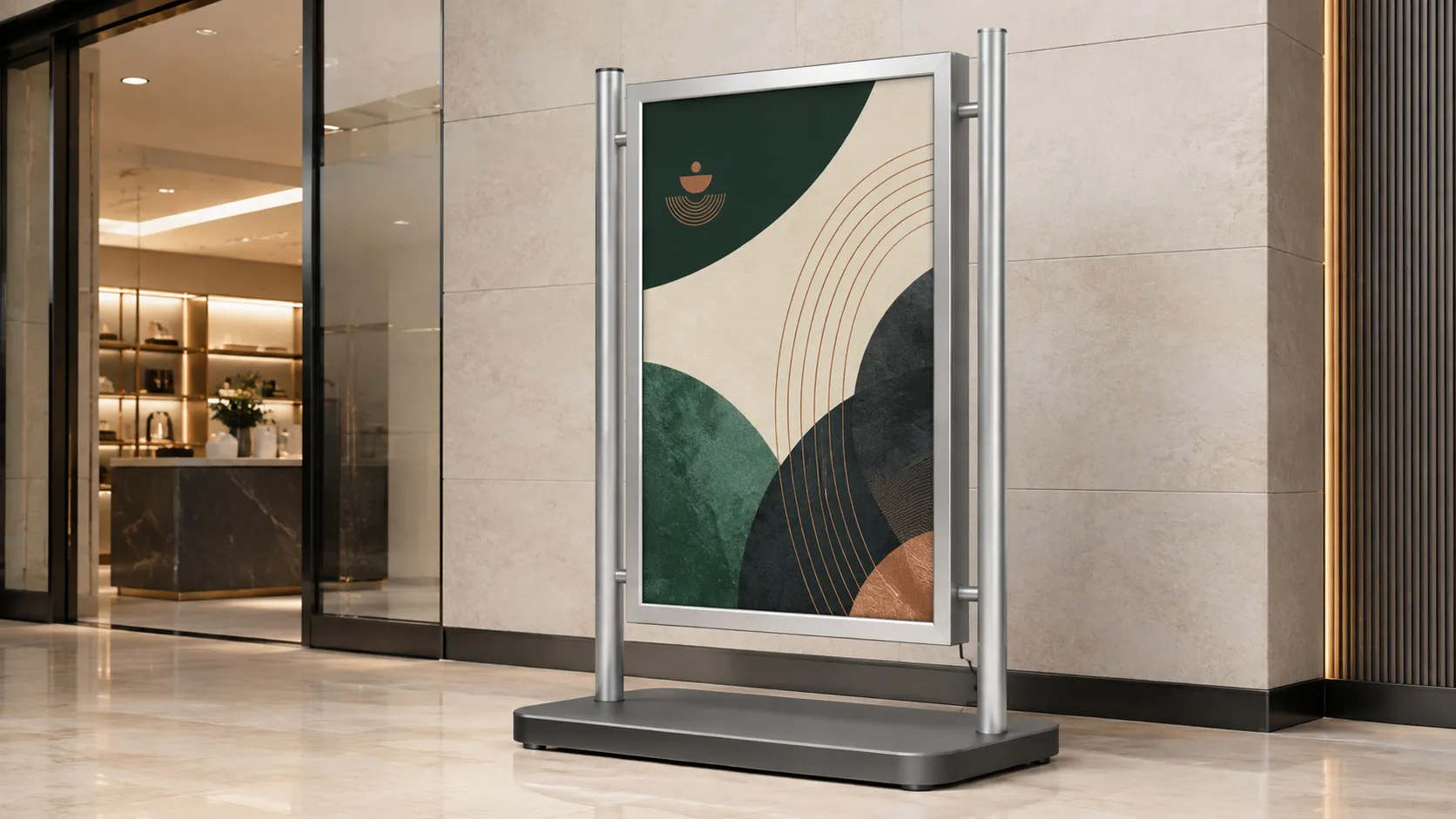 Freestanding LED Poster Frame