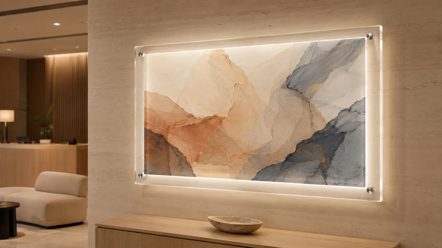 Acrylic Crystal LED Poster Frame