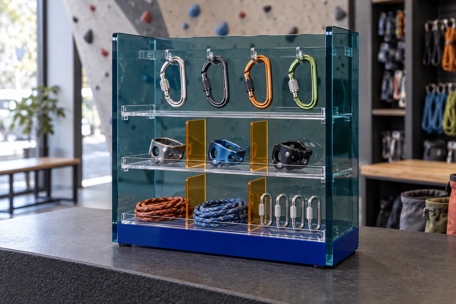 Colored Plexiglass Display