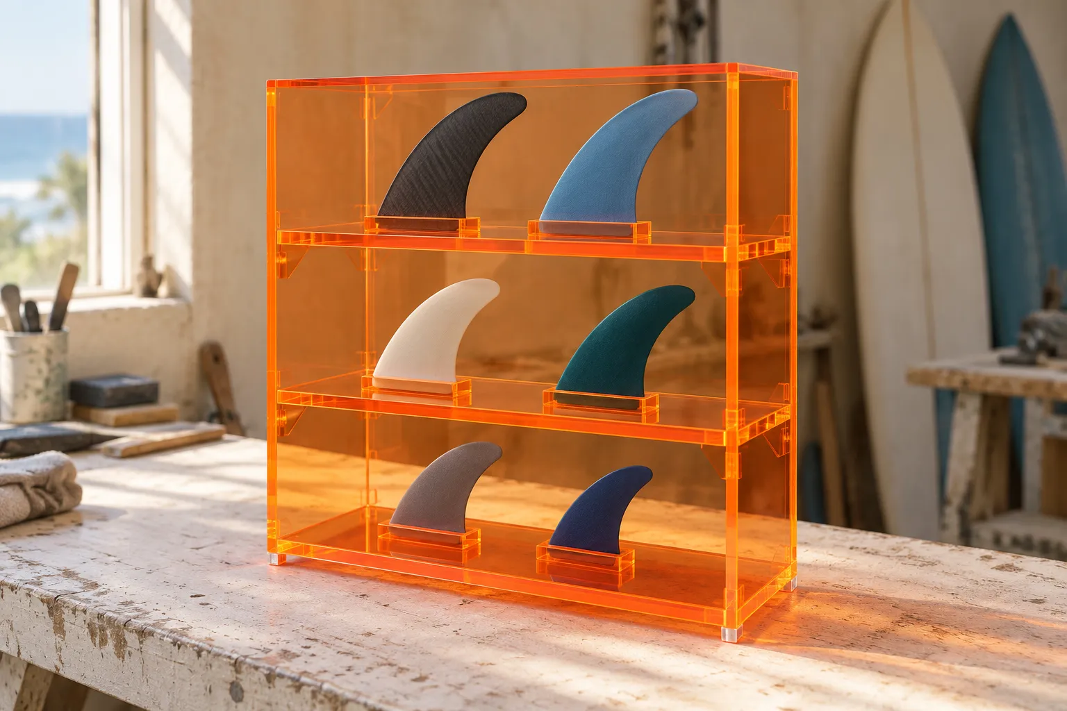 Fluorescent Edge Plexiglass Display