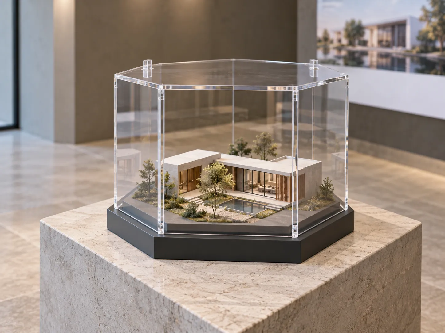 Multi-Sided Plexiglass Display