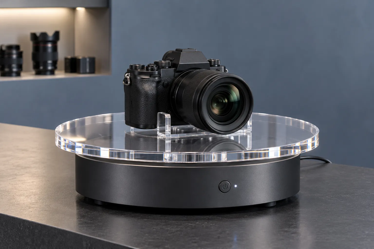 Rotating Plexiglass Display