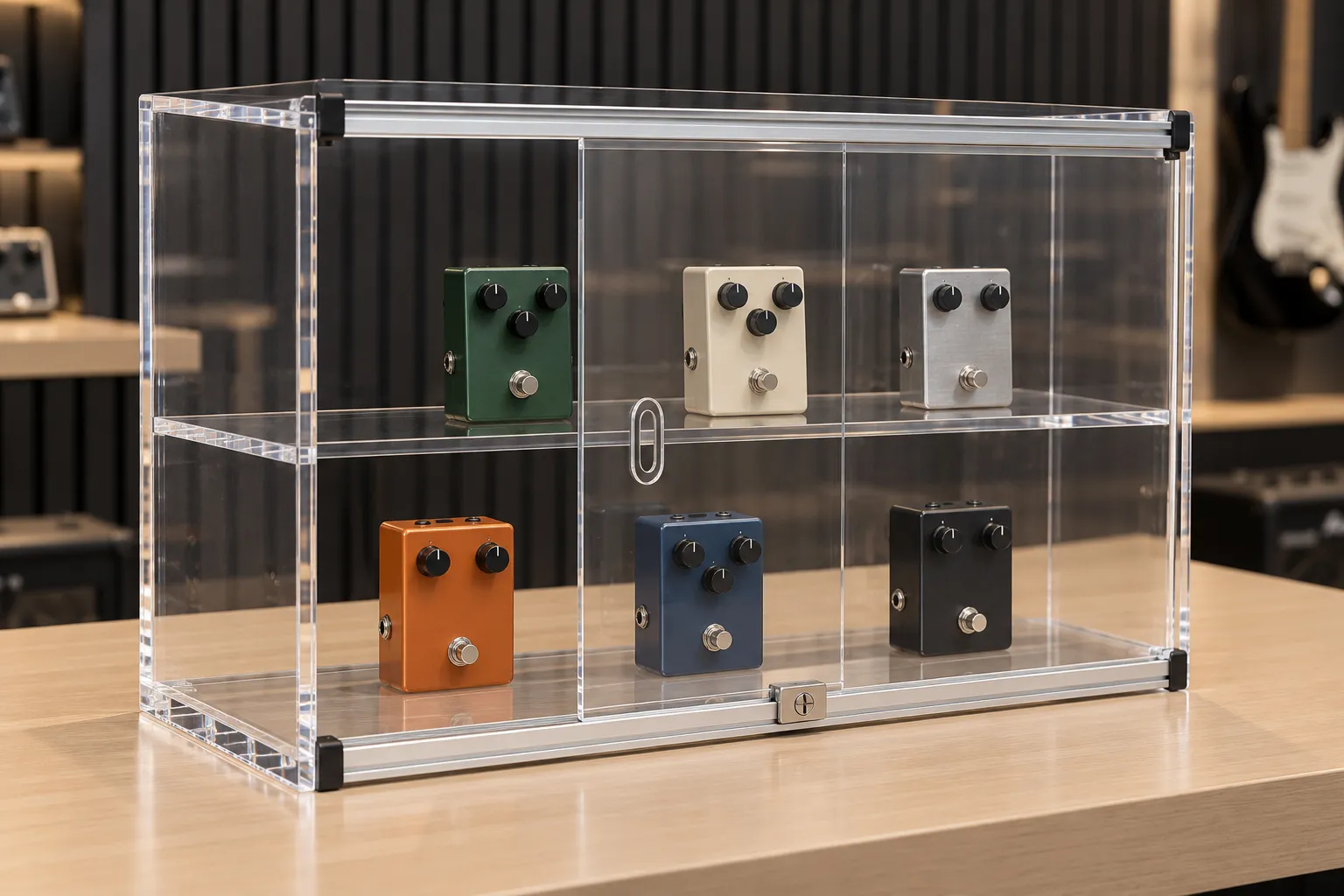 Sliding-Door Plexiglass Display